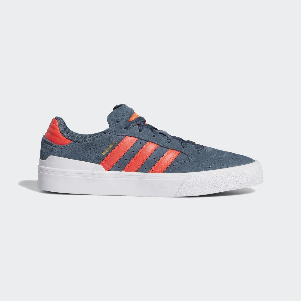 Adidasi Skate Adidas Busenitz Vulc II Barbati Romania - Albastri/Rosii/Albi EF8473